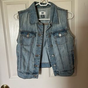 Old Navy Sleeveless Denim Vest YOUTH XL